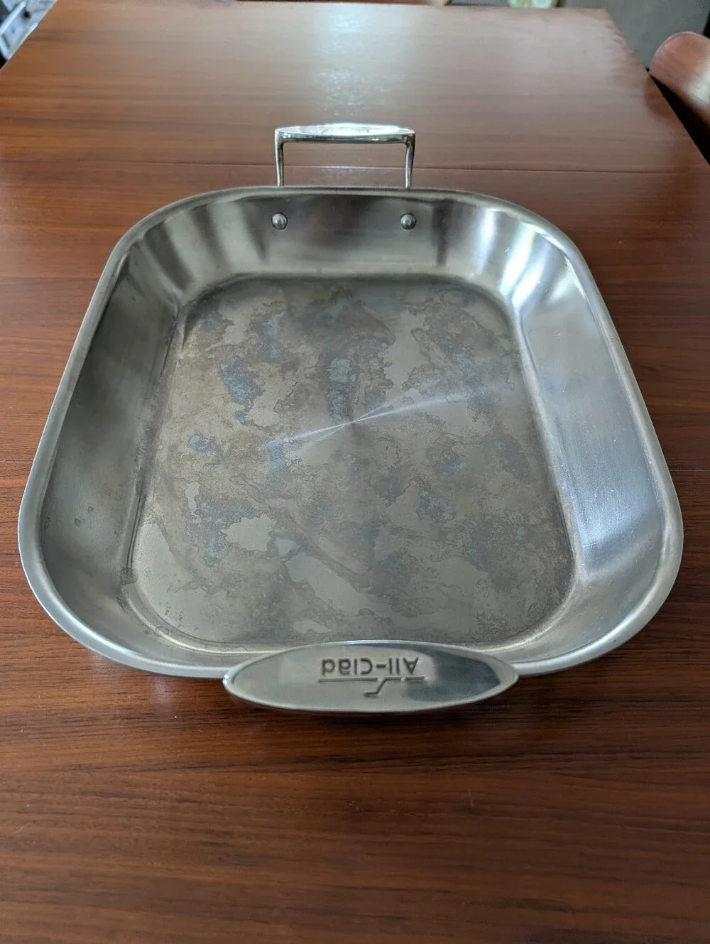 All Clad D3 Stainless Steel Large Flared Roasting Pan Pre Owned